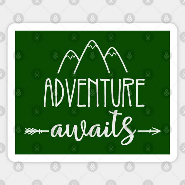 Adventure Awaits Magnet by Scar